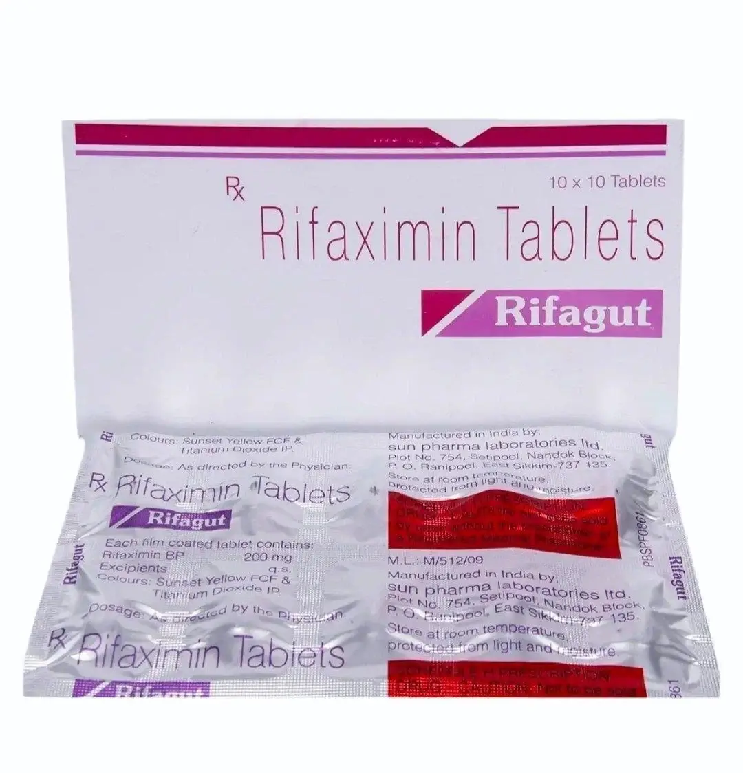 rifagut-200-mg.webp Rifagut 200 mg (Rifaximin) - Image 1