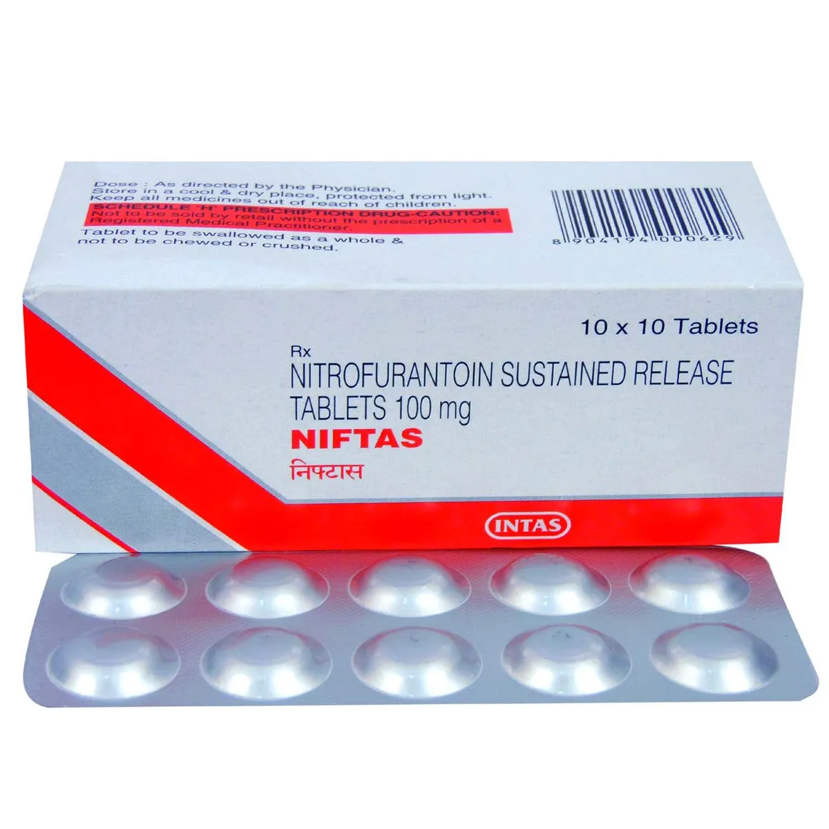 niftas 100 mg Niftas 100 Mg (Nitrofurantoin) - Image 1